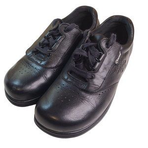 Acor Womens Comfort Walking Shoe Tandem Close Black Size 9.5
